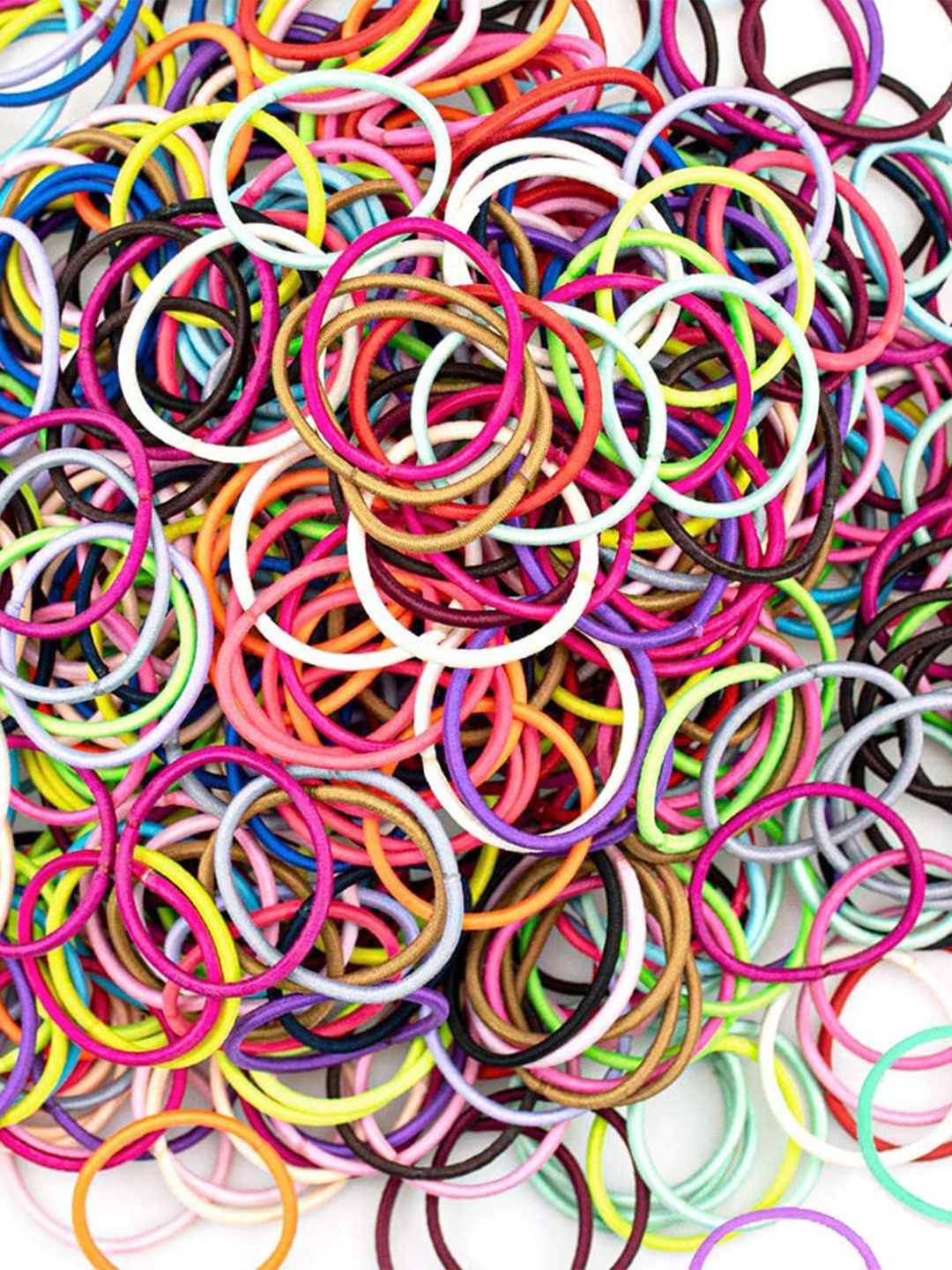 

LYTIX Girls Set of 200 Assorted Ponytail Holders