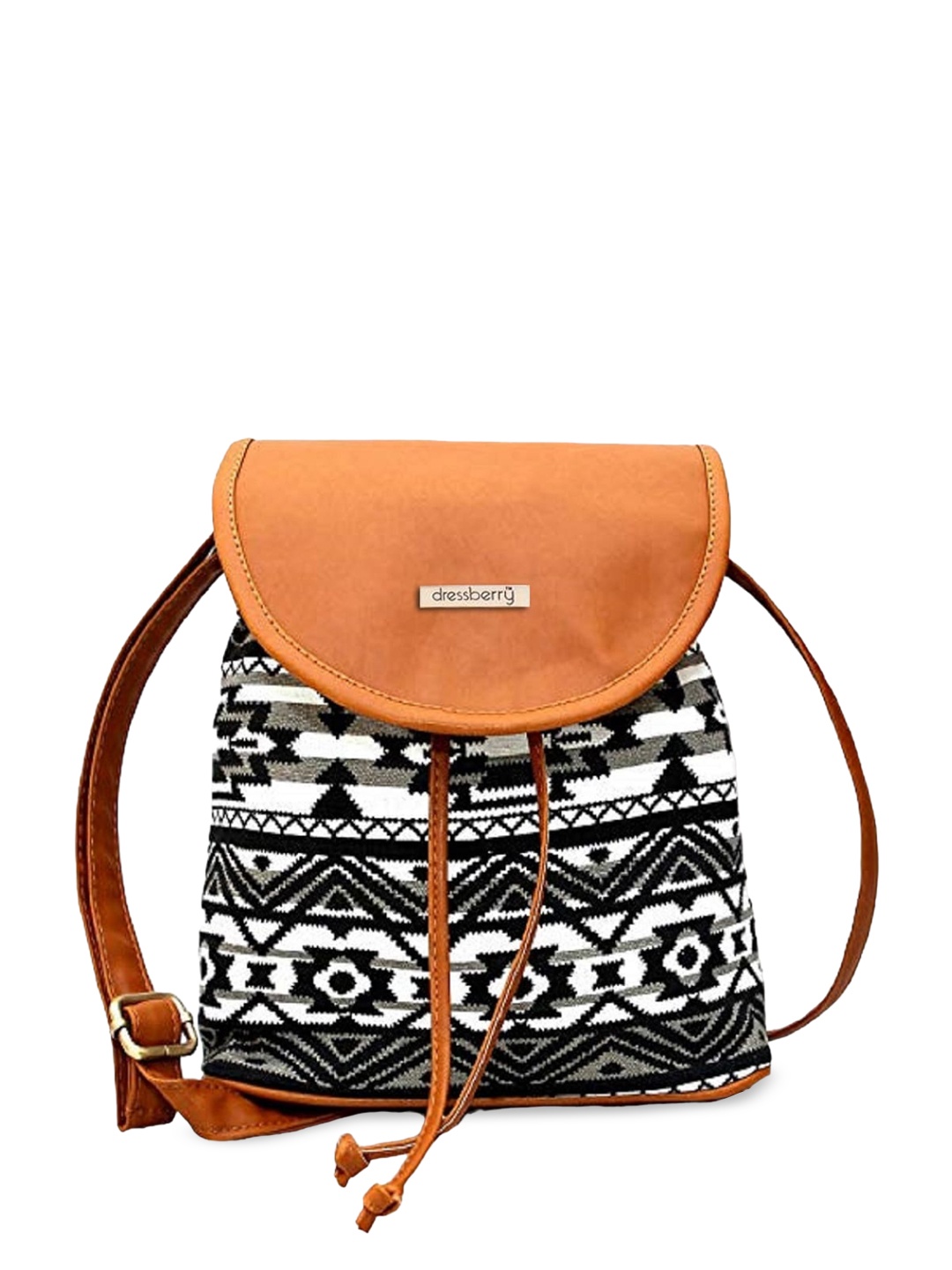 

DressBerry Structured Canvas Sling Bag, Grey