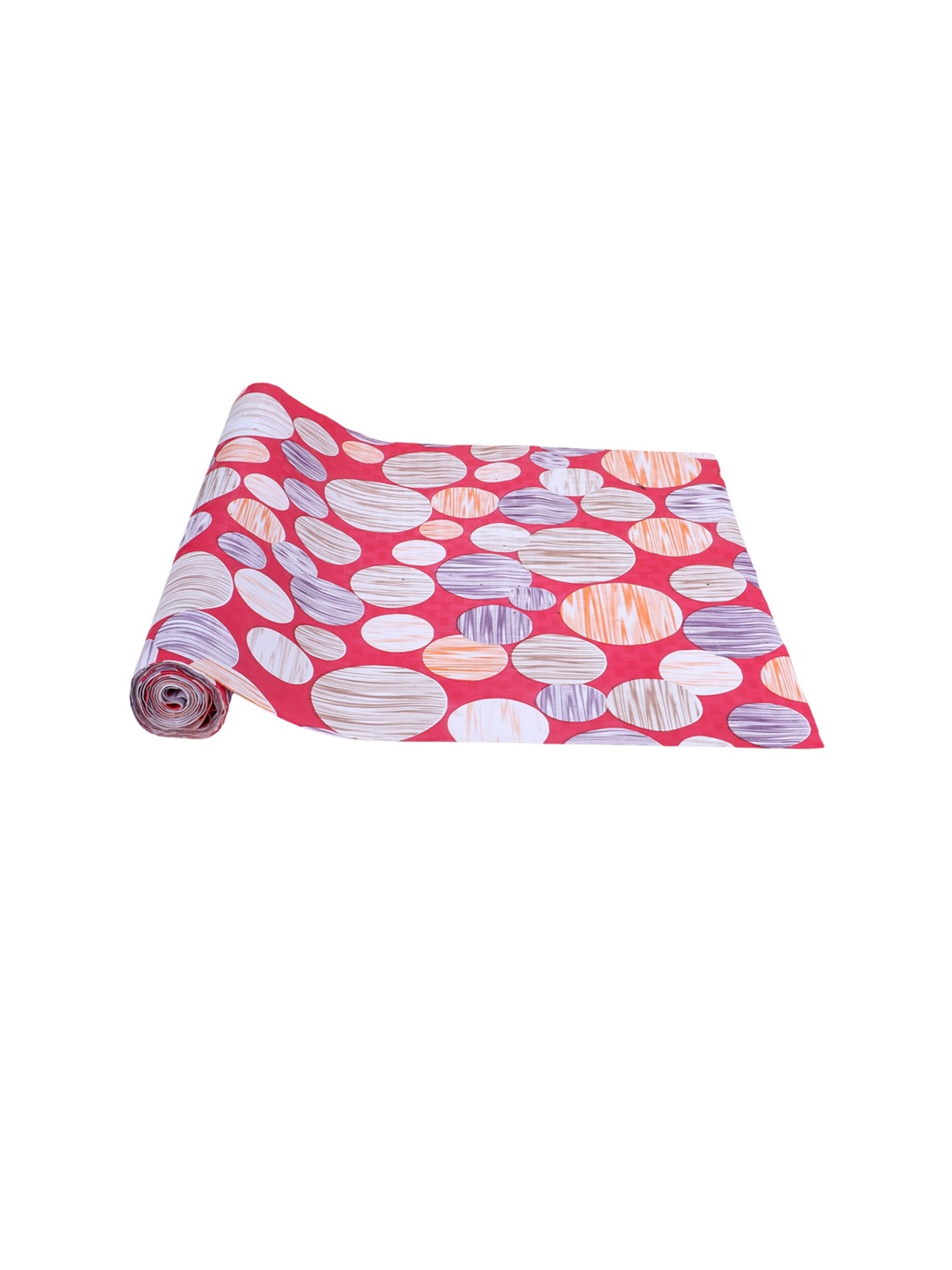 

Dakshya Industries Pink & Grey Bubble Printed Anti Slip Self Cover Roll