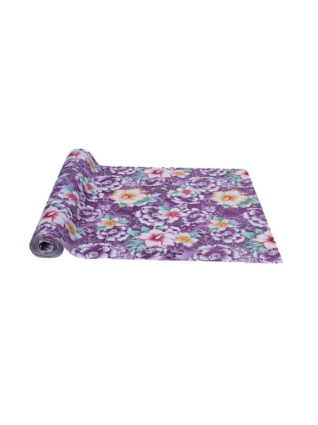 

Dakshya Industries Purple Floral Anti Slip Self Cover Roll