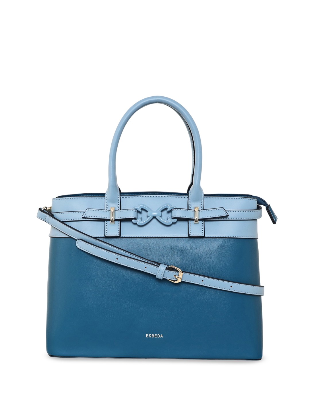 

ESBEDA Oversized Structured Handheld Bag, Blue