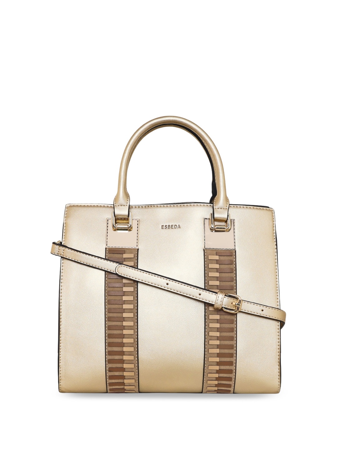 

ESBEDA Structured Handheld Bag, Gold