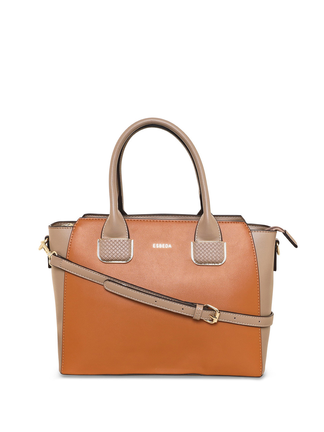 

ESBEDA Structured Handheld Bag, Beige