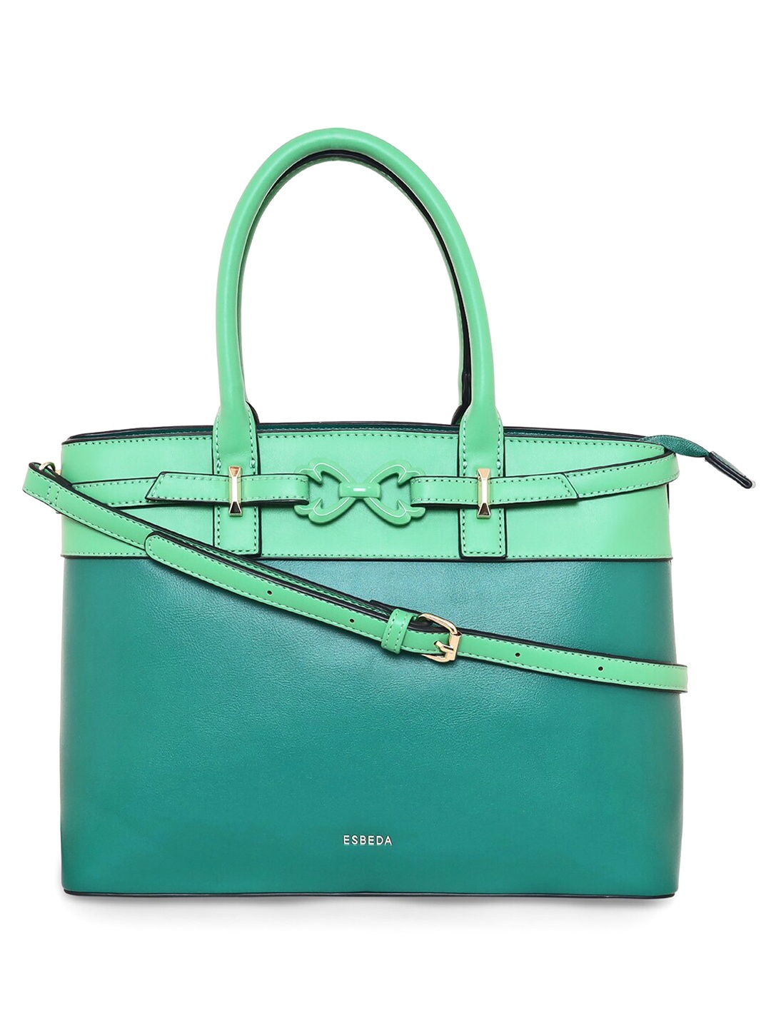 

ESBEDA Structured Handheld Bag, Green