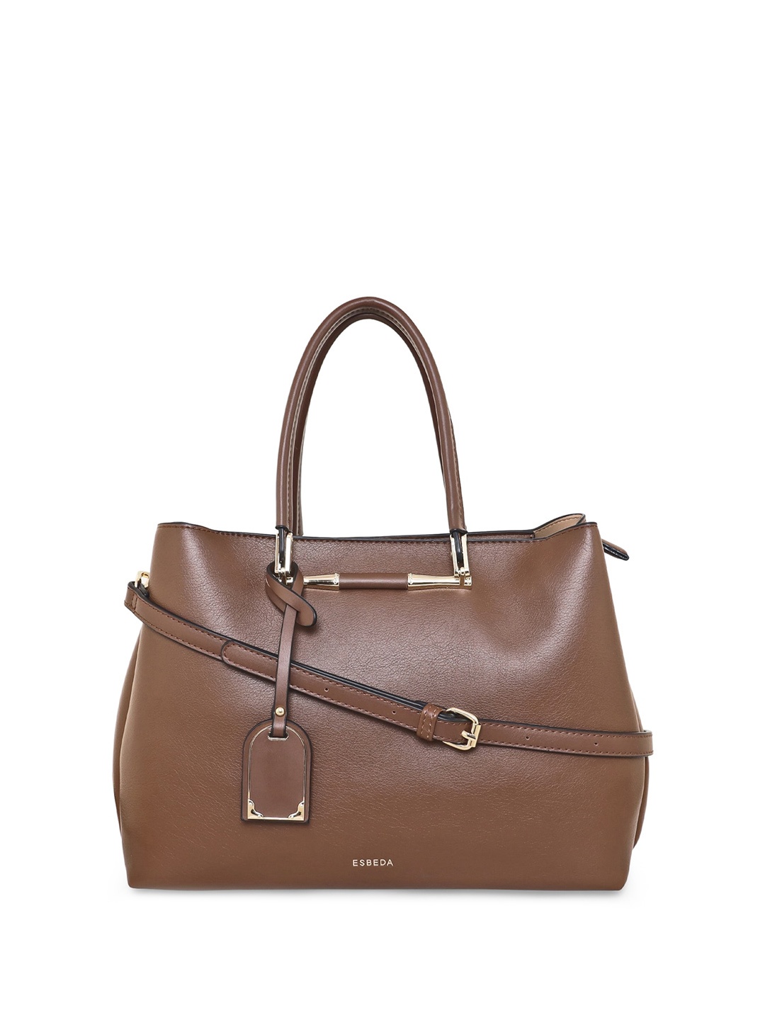 

ESBEDA PU Structured Handheld Bag, Brown