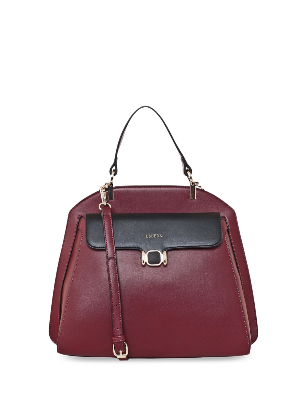 

ESBEDA Structured Handheld Bag, Burgundy