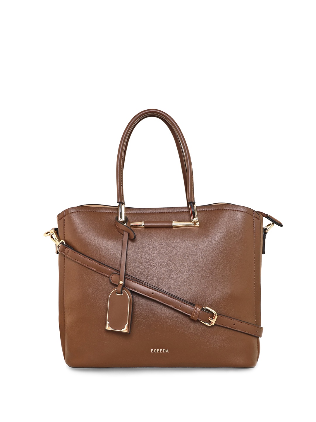 

ESBEDA Shopper Handheld Bag with Tasselled, Brown
