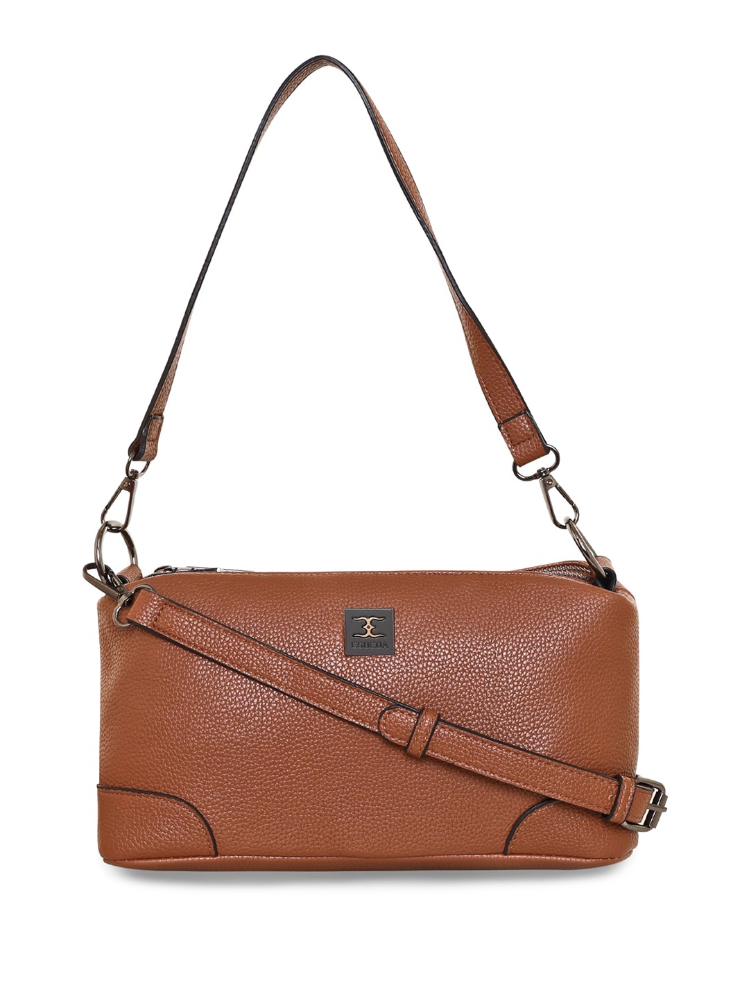 

ESBEDA Textured Structured Sling Bag, Tan