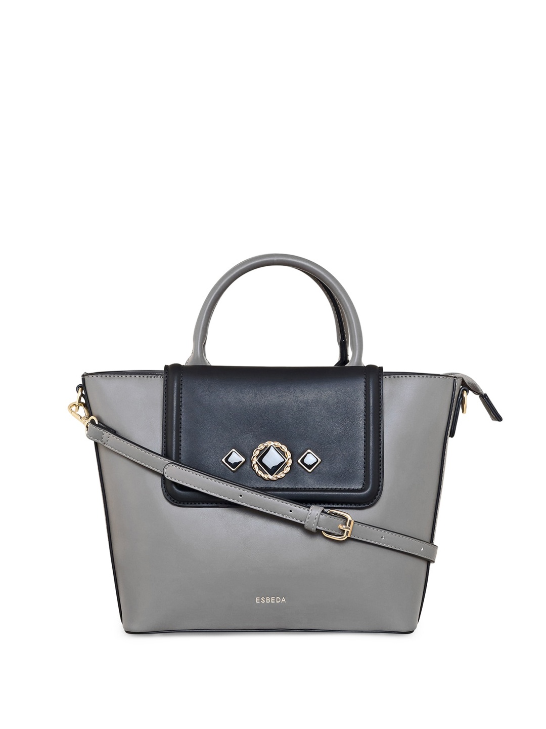 

ESBEDA Structured Handheld Bag, Grey