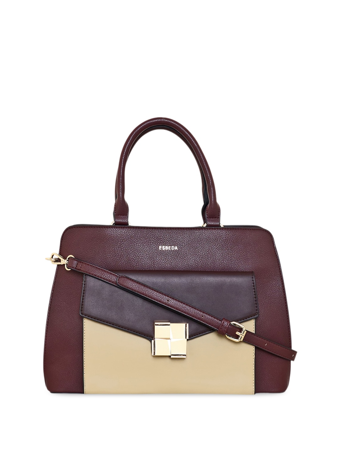 

ESBEDA PU Structured Handheld Bag, Burgundy