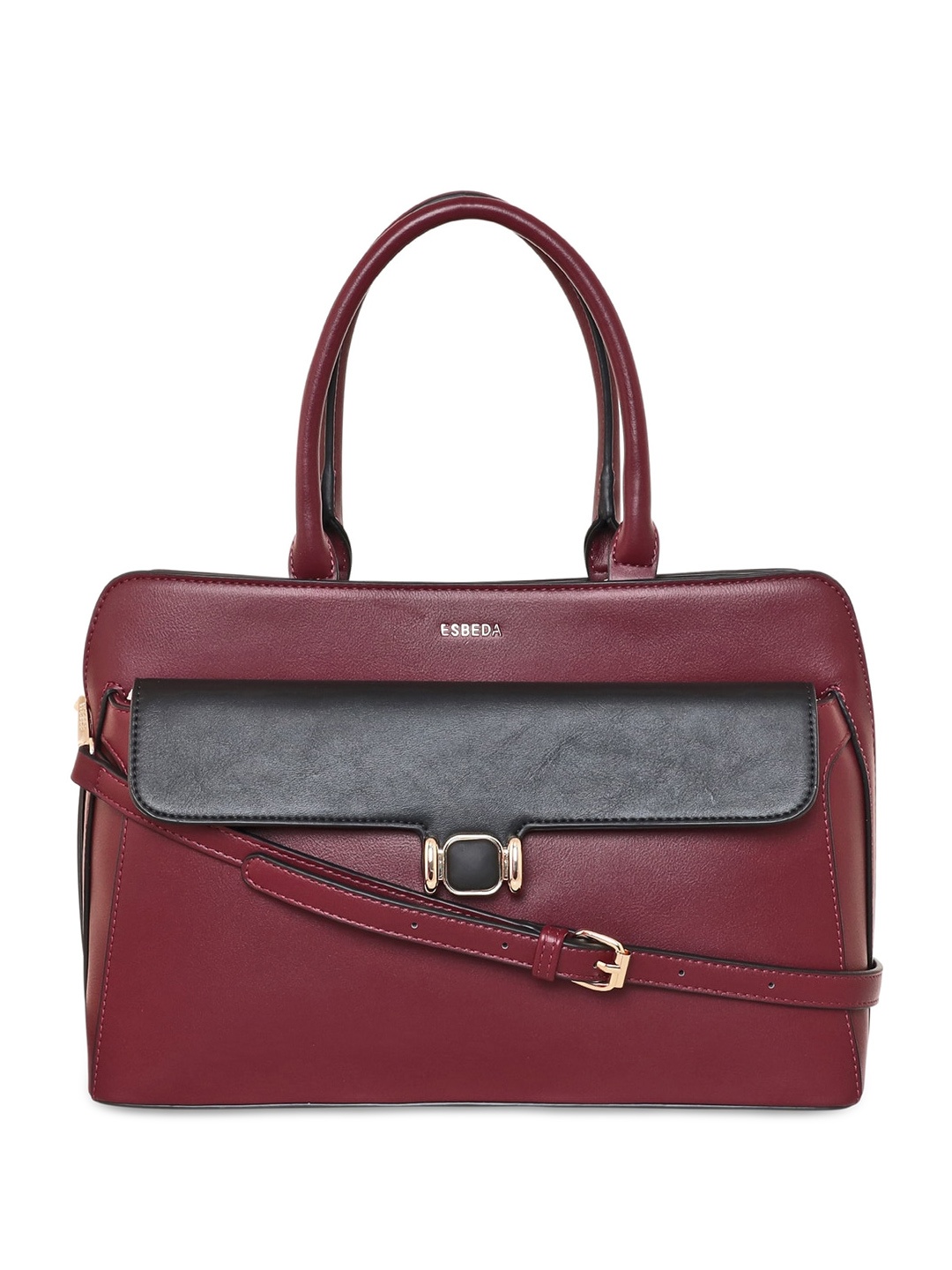 

ESBEDA Structured Handheld Bag, Burgundy