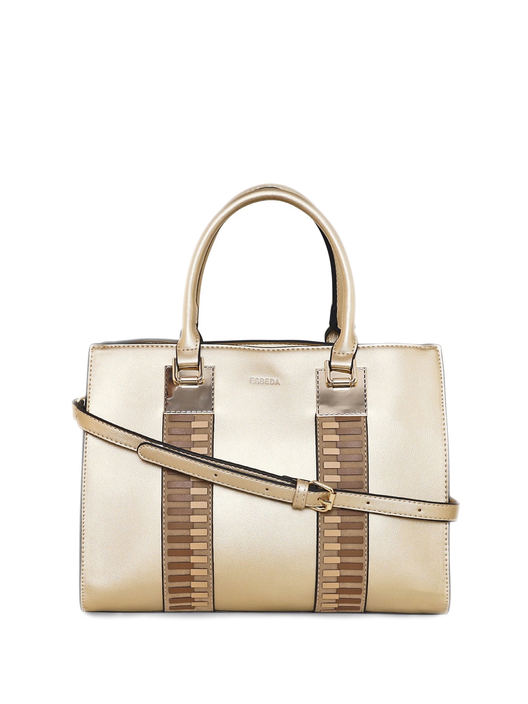 ESBEDA Structured Handheld Bag, Gold
