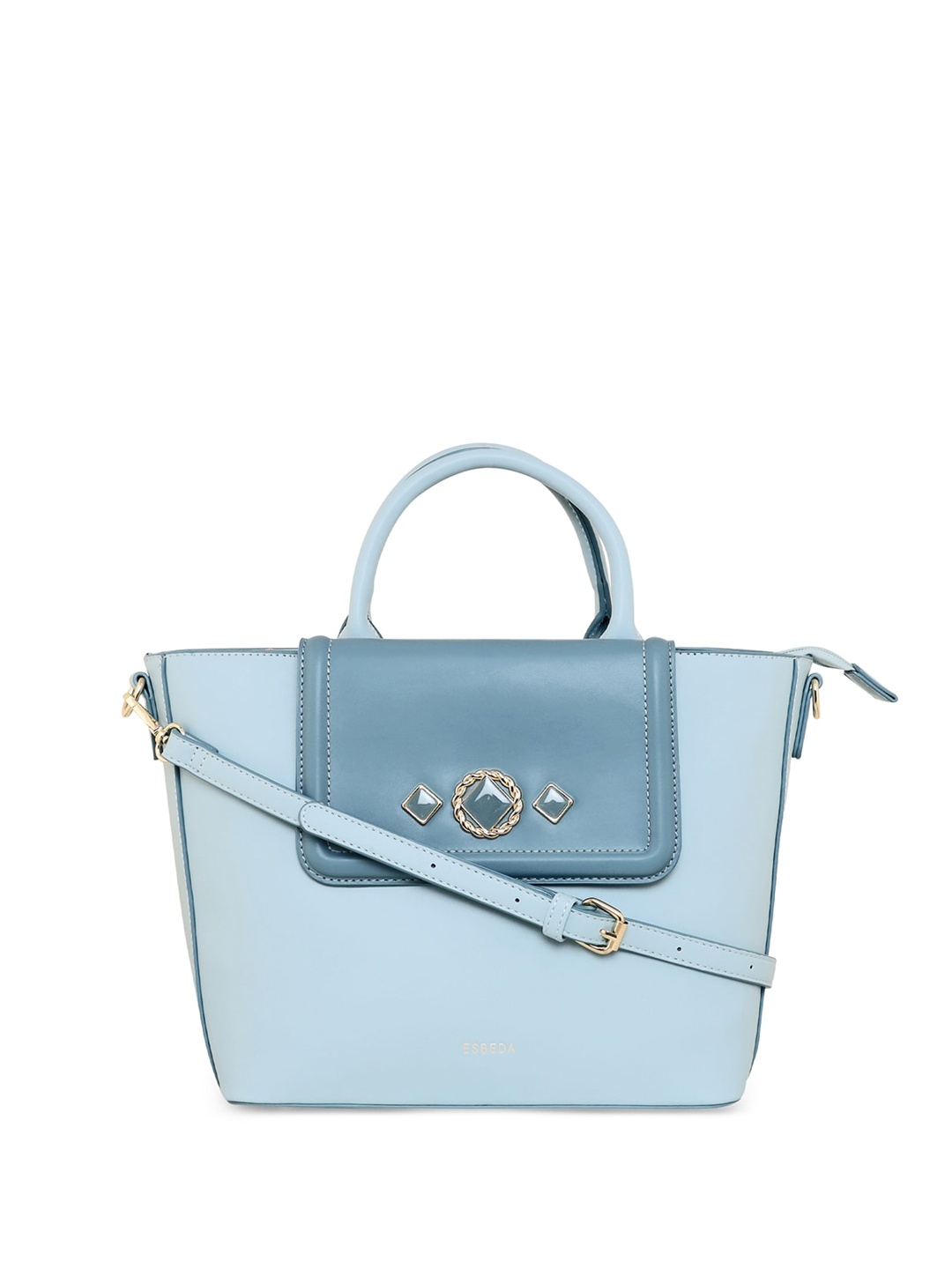 

ESBEDA PU Structured Satchel Handbag, Blue