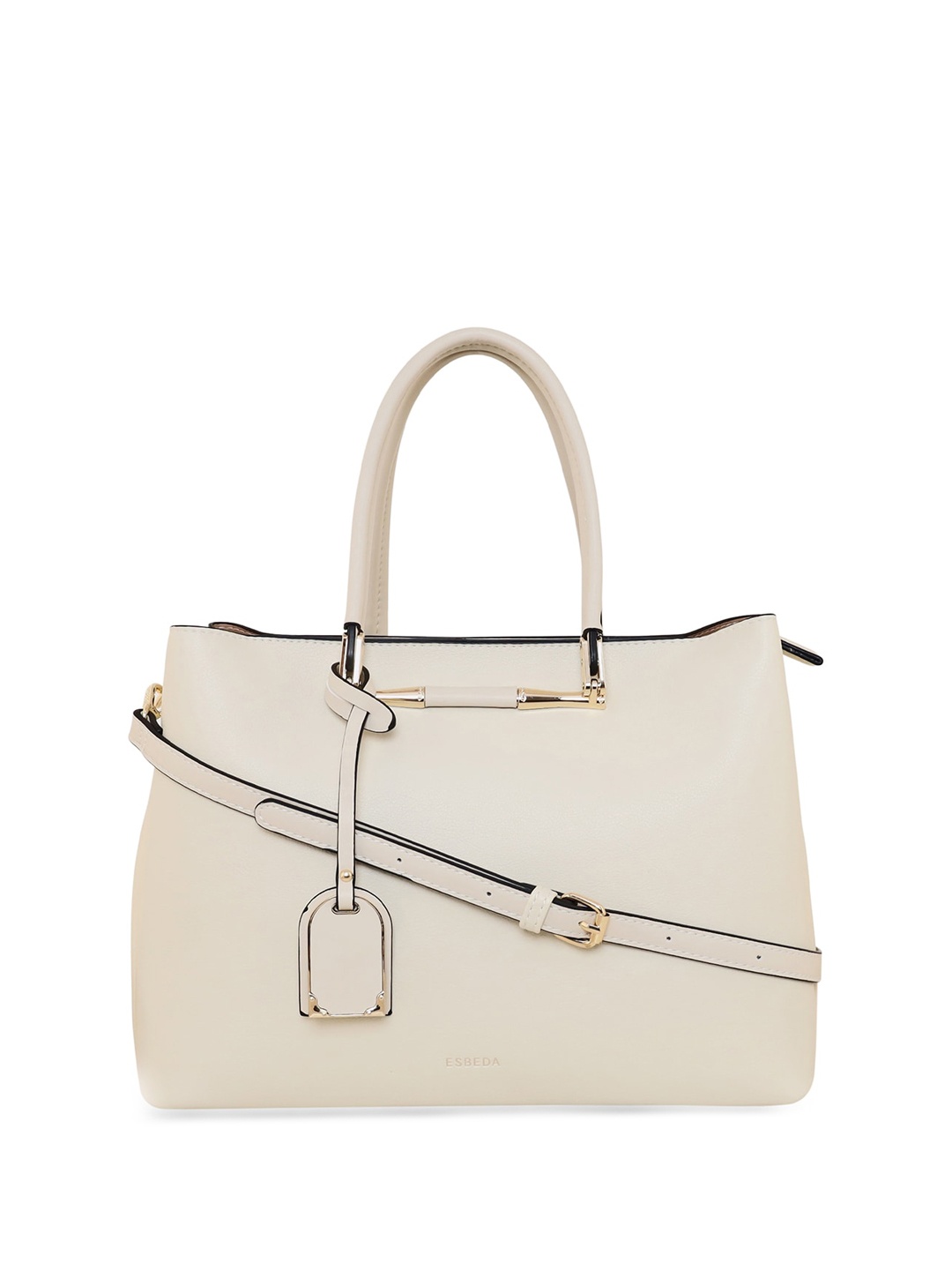 

ESBEDA Structured Handheld Bag, Beige