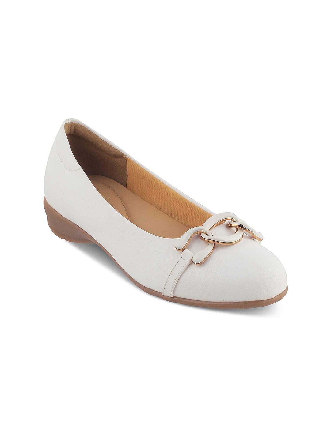 

Tresmode VERONA Embellished Ballerinas, White
