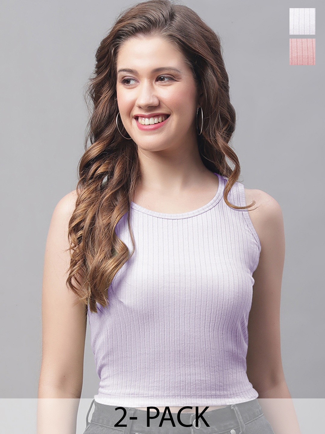 

Friskers Purple Striped Top