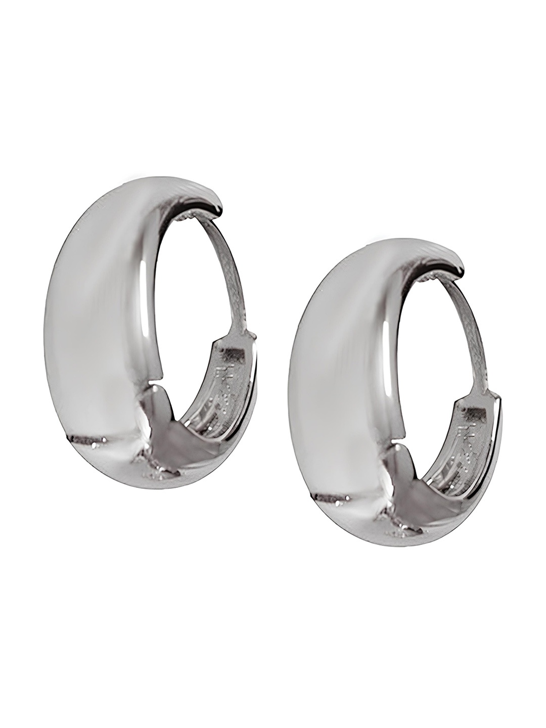 

KARISHMA KREATIONS Unisex Silver-Plated Contemporary Hoop Earrings