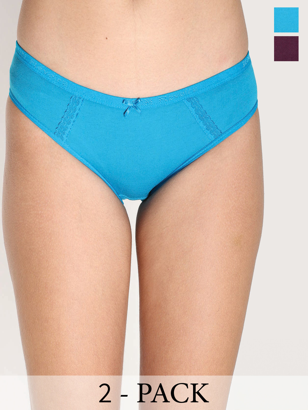 

Reveira Pack Of 2 Lace Basic Briefs, Purple