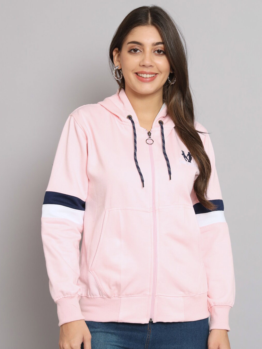 

eWools Printed Hooded Sweatshirt, Pink