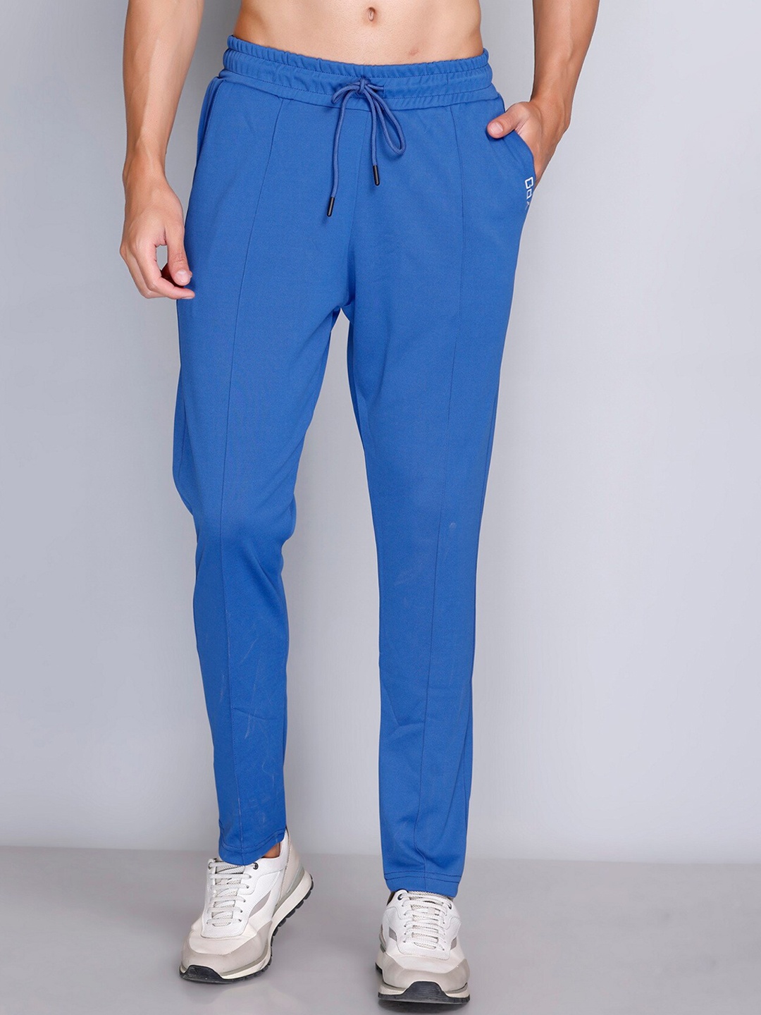 

GDX Sports Men Mid-Rise Cotton Track Pants, Blue