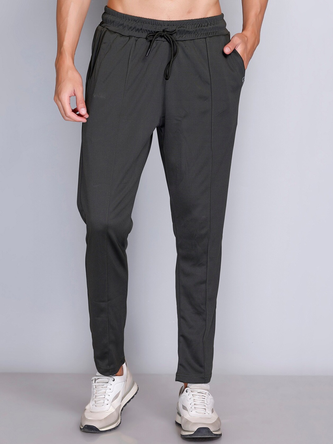 

GDX Sports Men Mid-Rise Cotton Track Pants, Olive