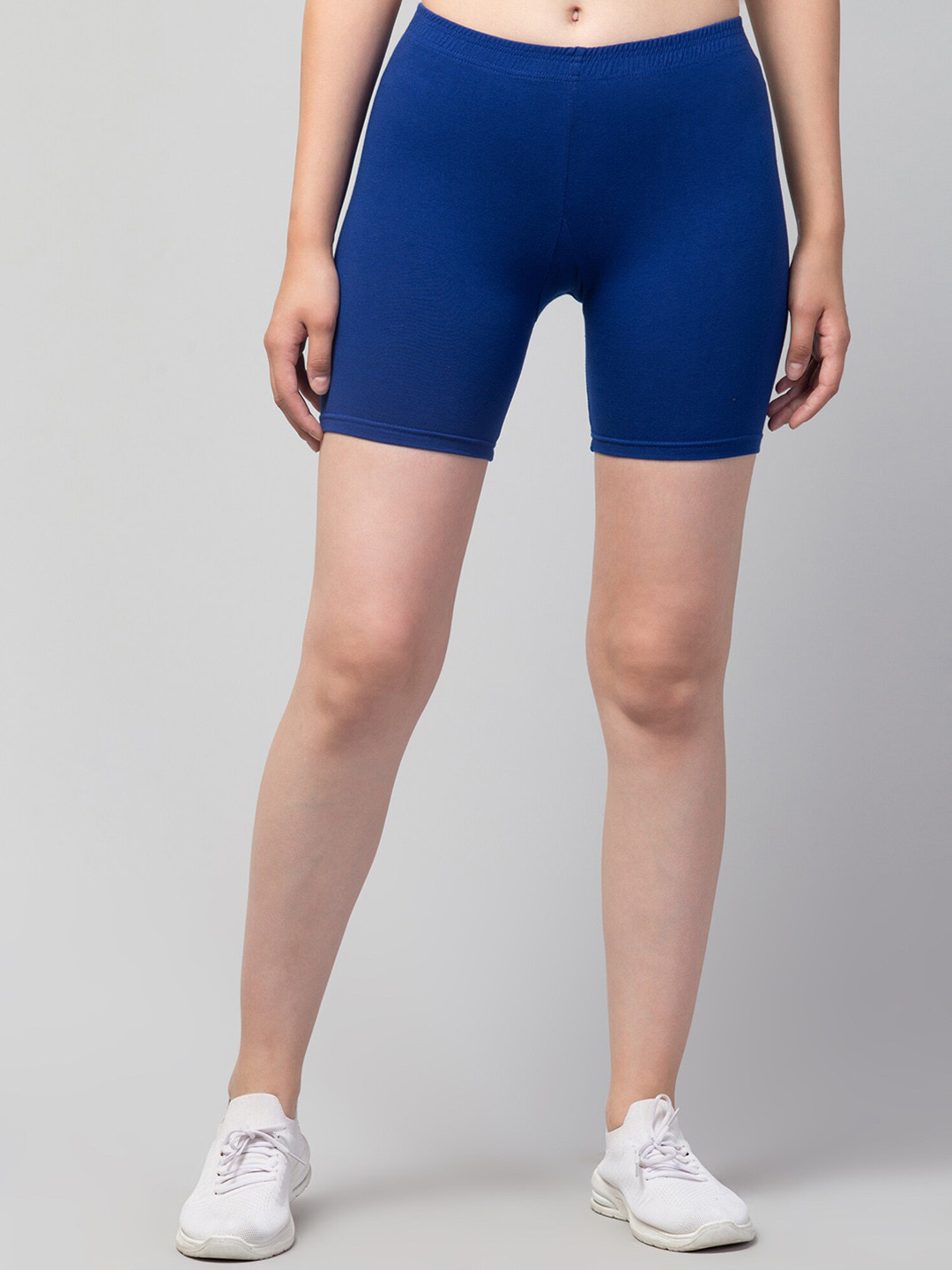 

Apraa & Parma Girls Skinny Fit Biker Shorts, Blue