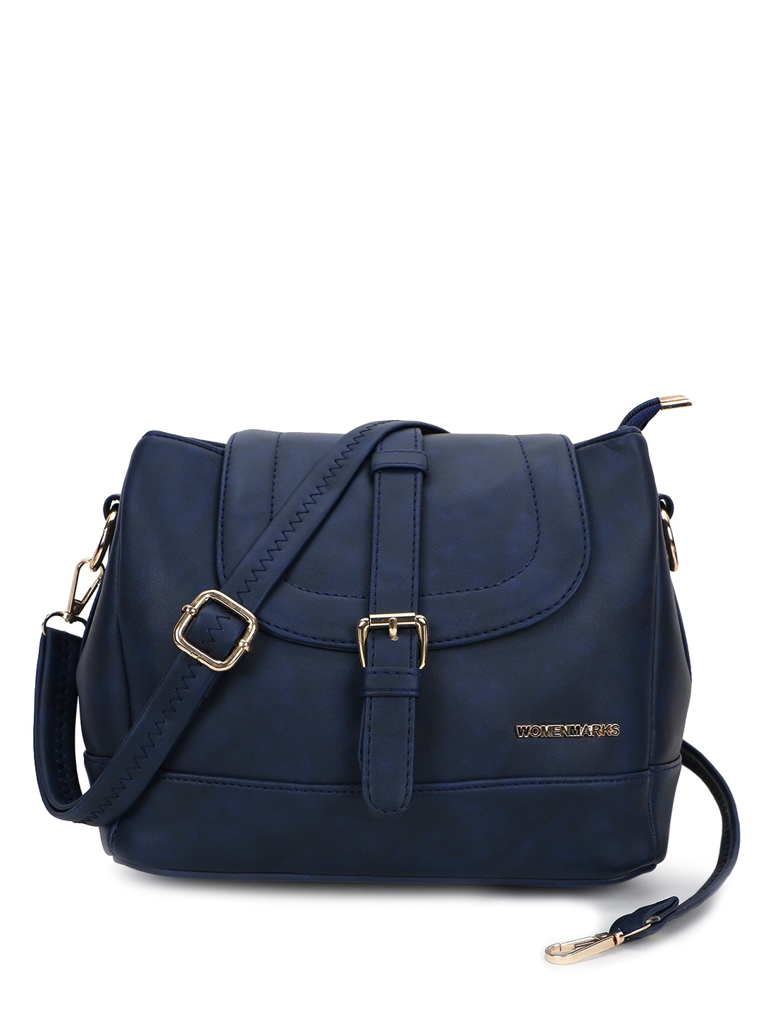 

WOMEN MARKS Structured Sling Bag, Blue