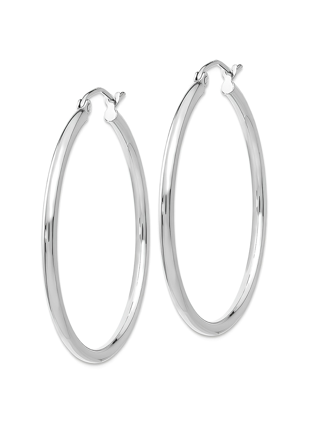 

KARISHMA KREATIONS Stainless Steel Contemporary Hoop Earrings, Silver