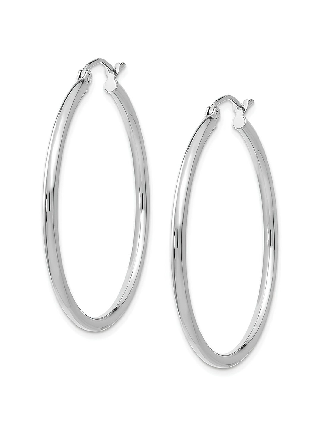 

KARISHMA KREATIONS Stainless Steel Contemporary Hoop Earrings, Silver