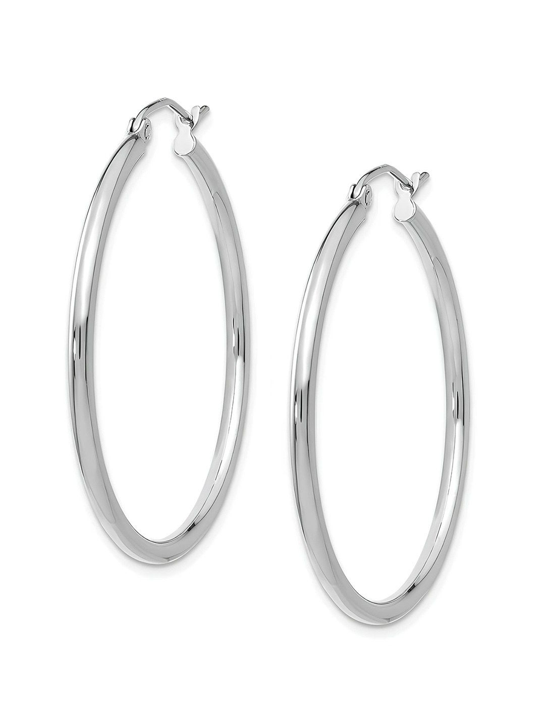 

KARISHMA KREATIONS Stainless Steel Contemporary Hoop Earrings, Silver