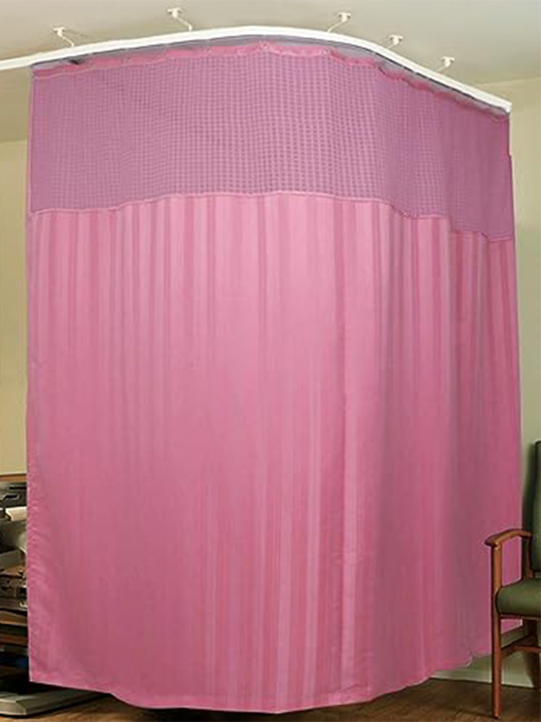 

Lushomes Pink Black Out Hospital Partition Curtain
