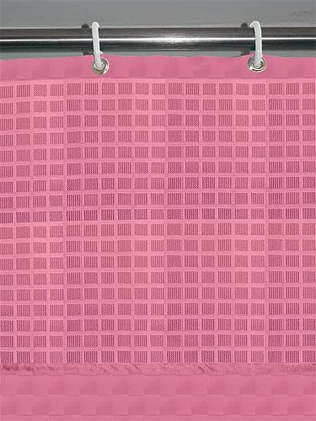 

Lushomes Pink Black Out Long Door Curtain