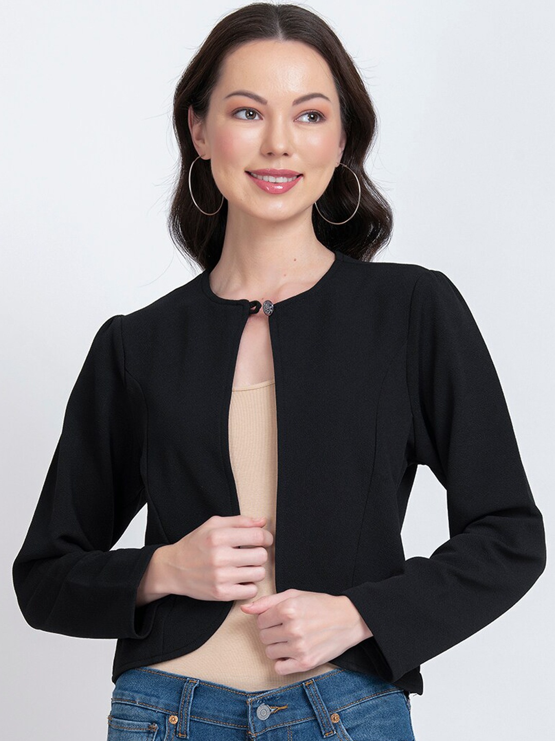 

urSense Lightweight Crop Tailored Jacket, Black