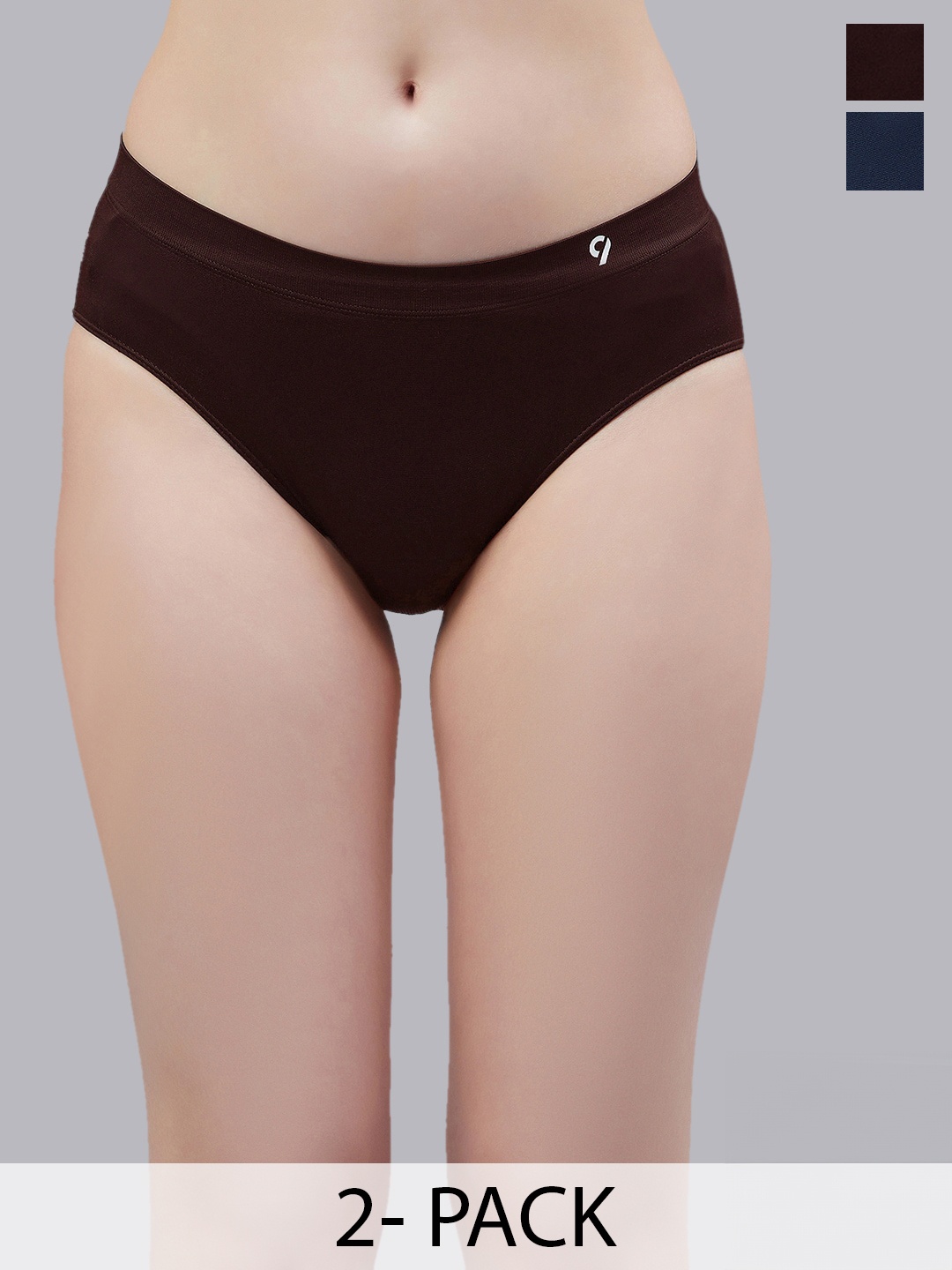 

C9 AIRWEAR Pack Of 2 Mid-Rise Bikini Briefs, Brown