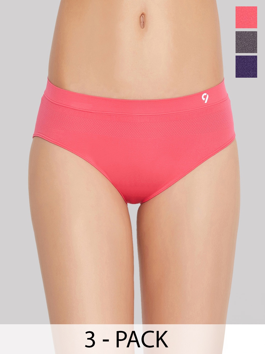 

C9 AIRWEAR Seamless Pack of 3 Bikini Briefs, Pink