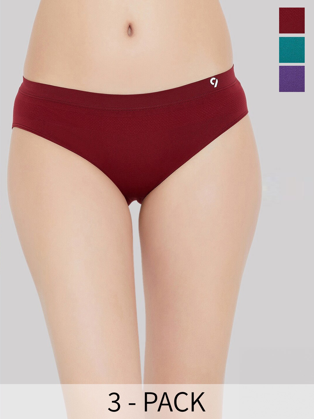 

C9 AIRWEAR Seamless Pack Of 3 Basic Briefs, Violet
