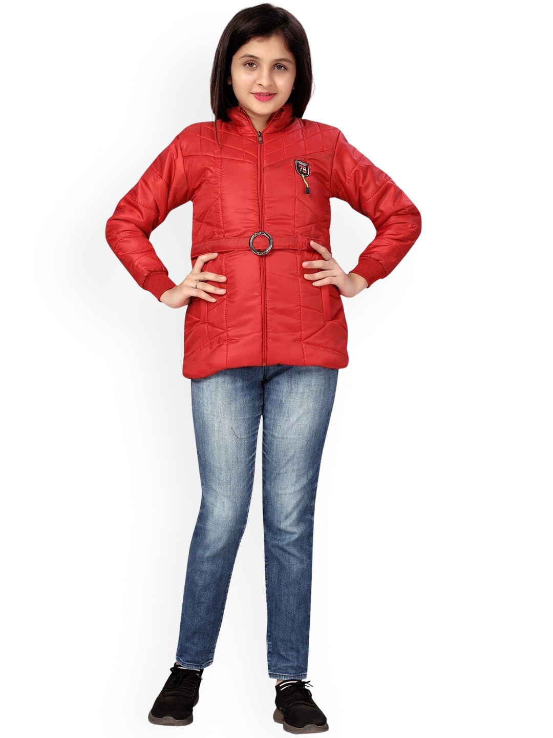 

BAESD Girls Hooded Padded Jacket, Red