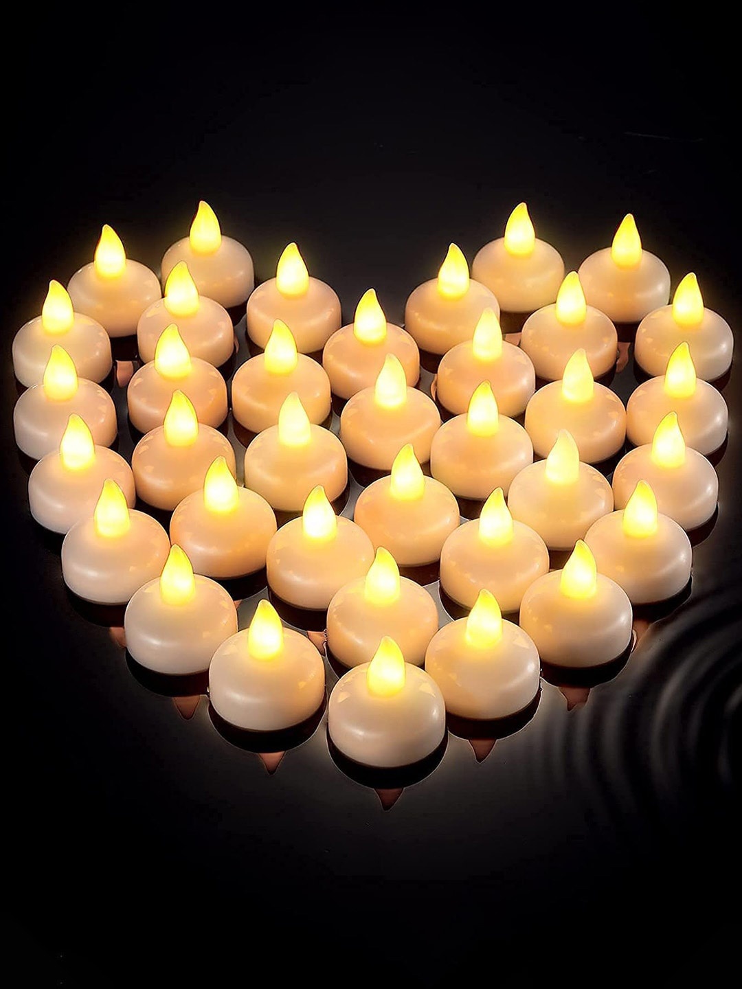 

eCraftIndia Yellow 6 Pieces Acrylic Tea Light Candle