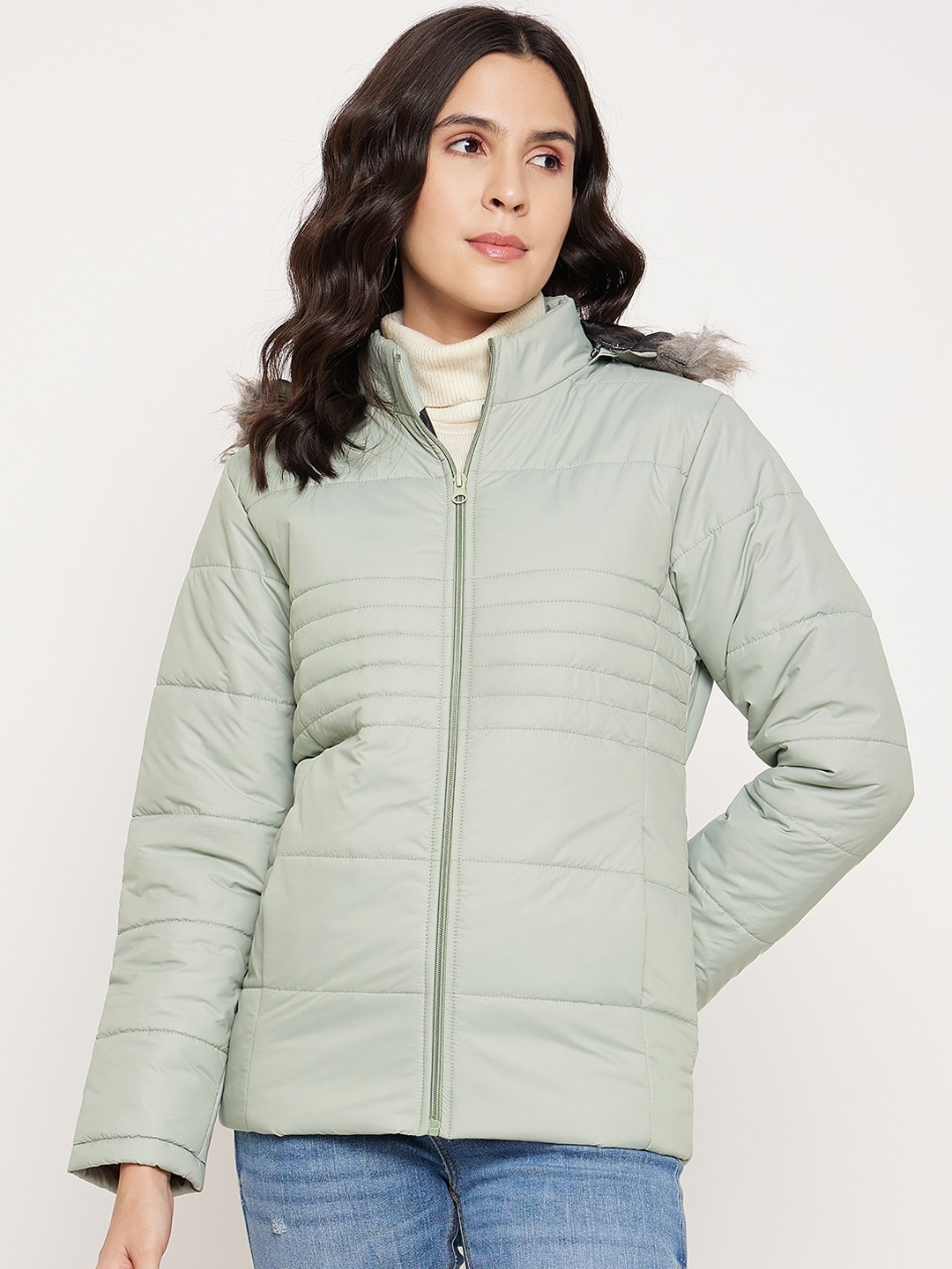 

BETTER THINK Windcheater and Water Resistant Parka Jacket, Green