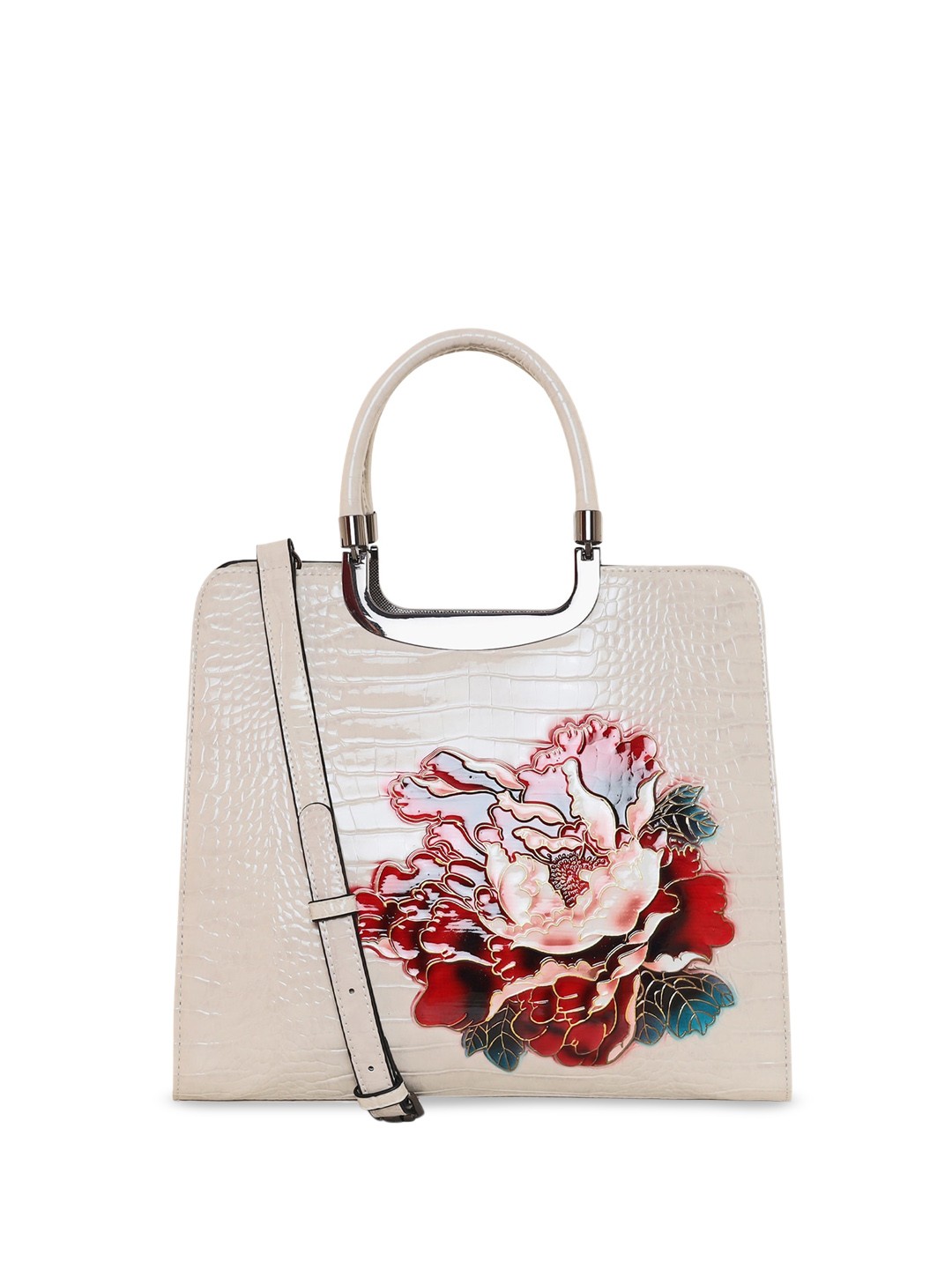 

ESBEDA Structured Handheld Bag, Beige