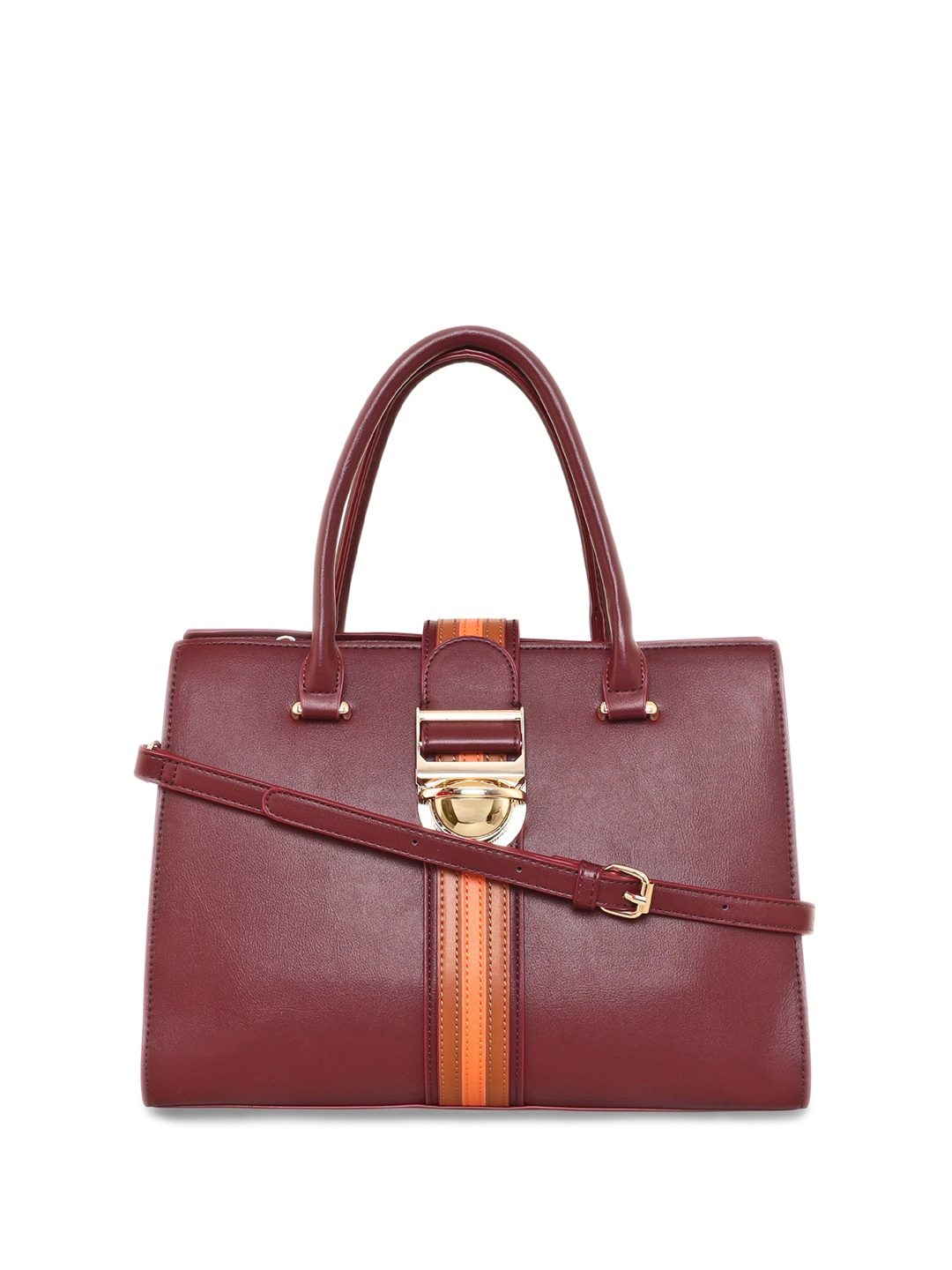 

ESBEDA Structured Handheld Bag, Burgundy