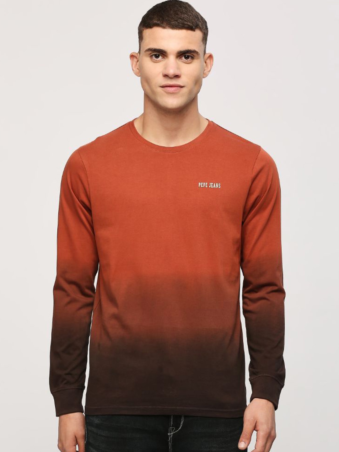 

Pepe Jeans Tie and Dye Pure Cotton Slim Fit T-shirt, Red
