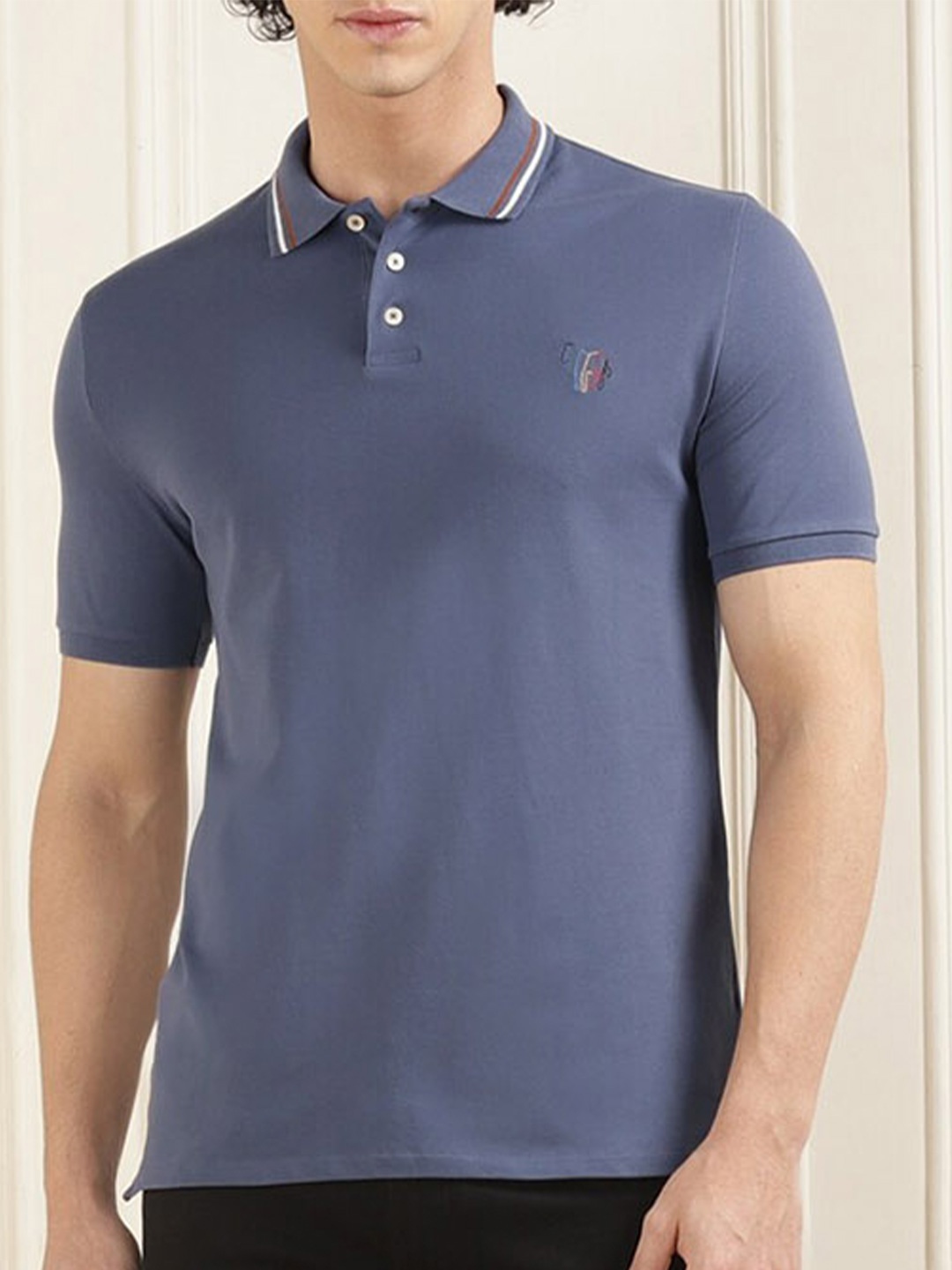 

PS By Paul Smith Polo Collar Slim Fit T-shirt, Blue
