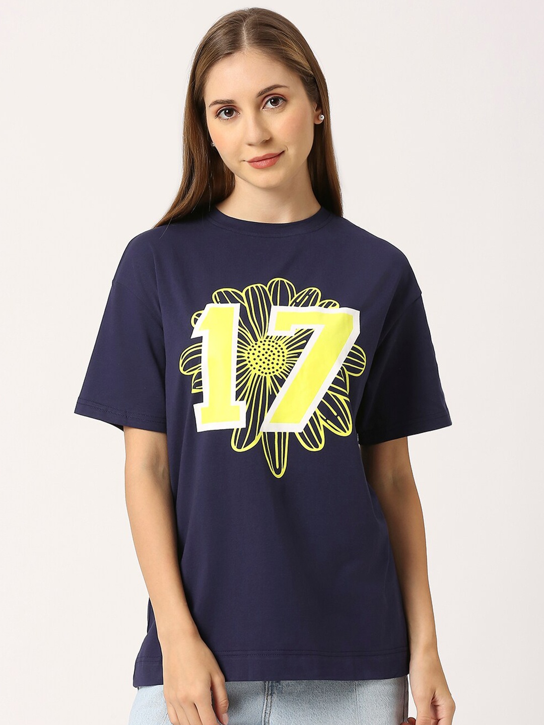 

LOVEGEN Graphic Printed Pure Cotton T-shirt, Blue