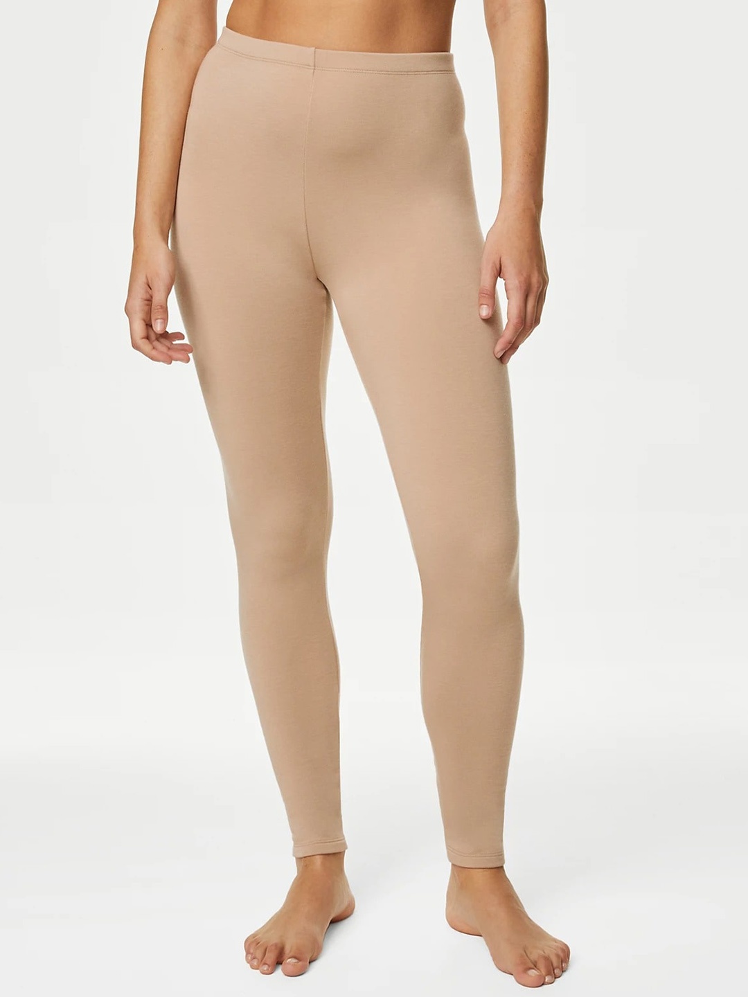 

Marks & Spencer Ankle-Length Leggings, Beige