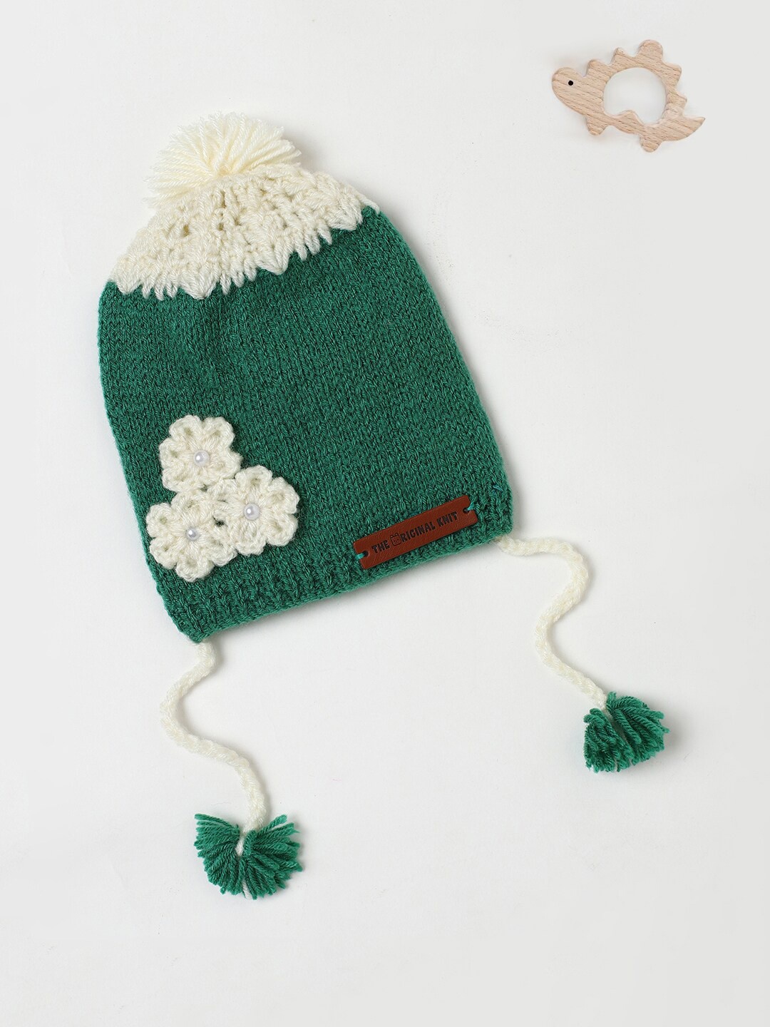 

The Original Knit Infants Embroidered Acrylic Beanie, Green