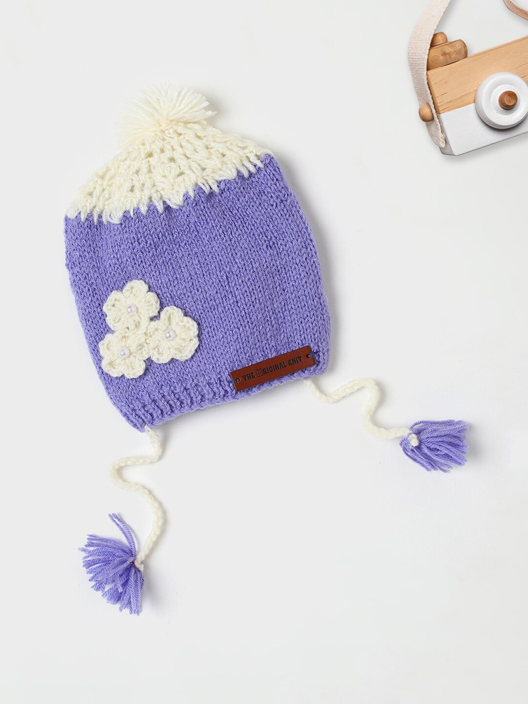 

The Original Knit Infants Embroidered Acrylic Beanie, Lavender