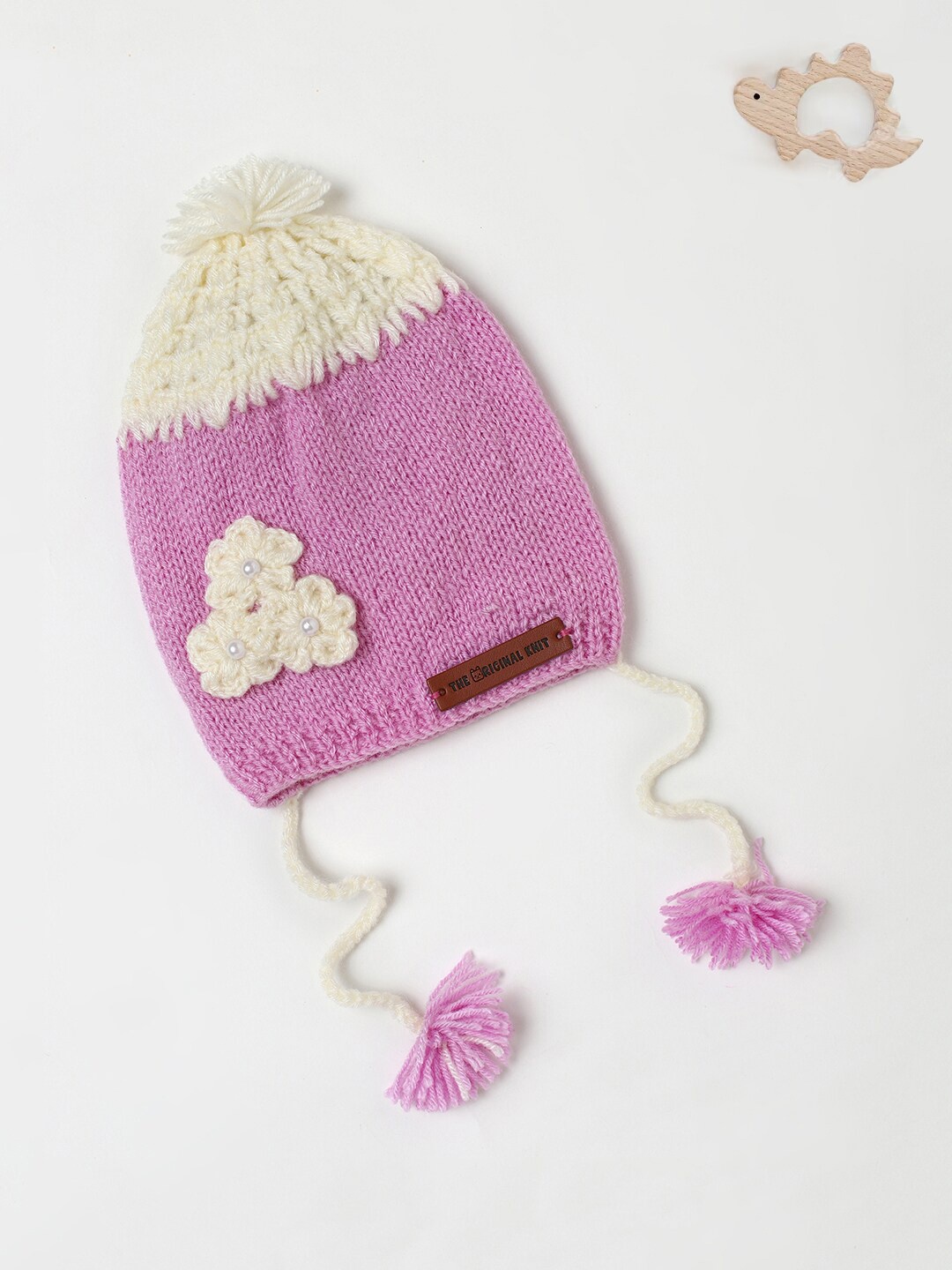 

The Original Knit Infants Self Design Acrylic Beanie, Purple