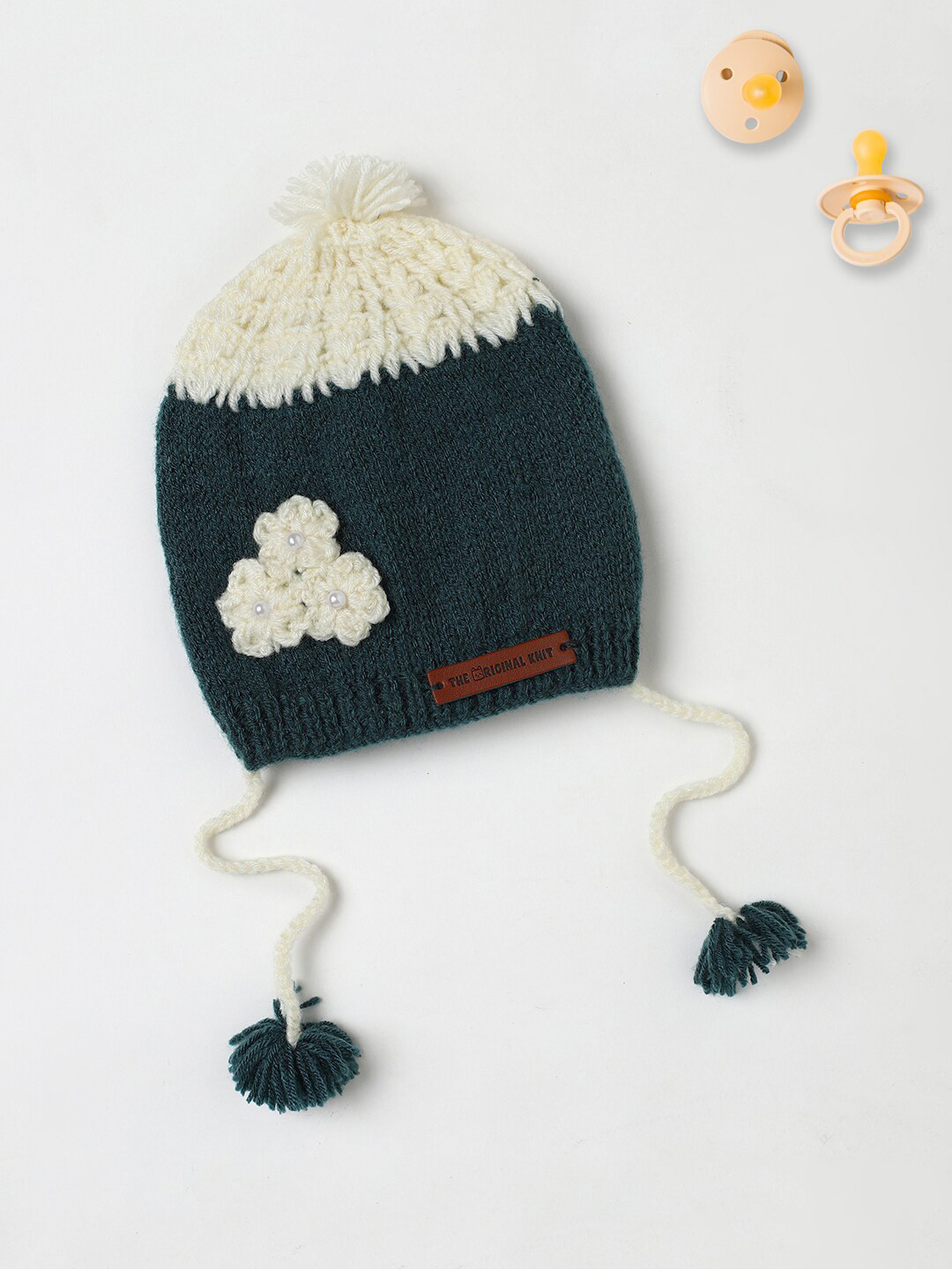 

The Original Knit Infants Self Design Embellished Acrylic Beanie Cap, Charcoal
