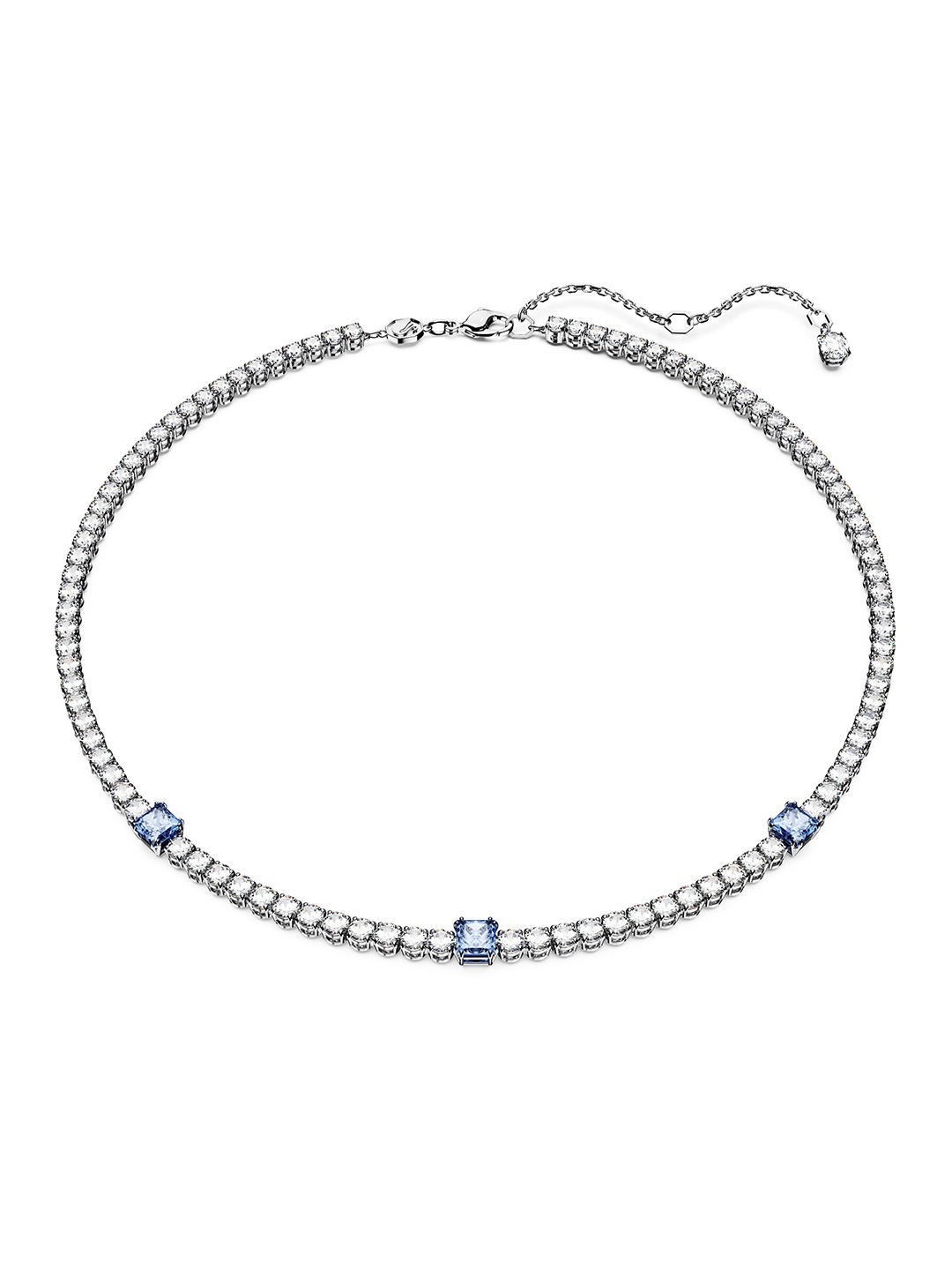 

SWAROVSKI Rhodium-Plated Crystals Studded Necklace, Silver